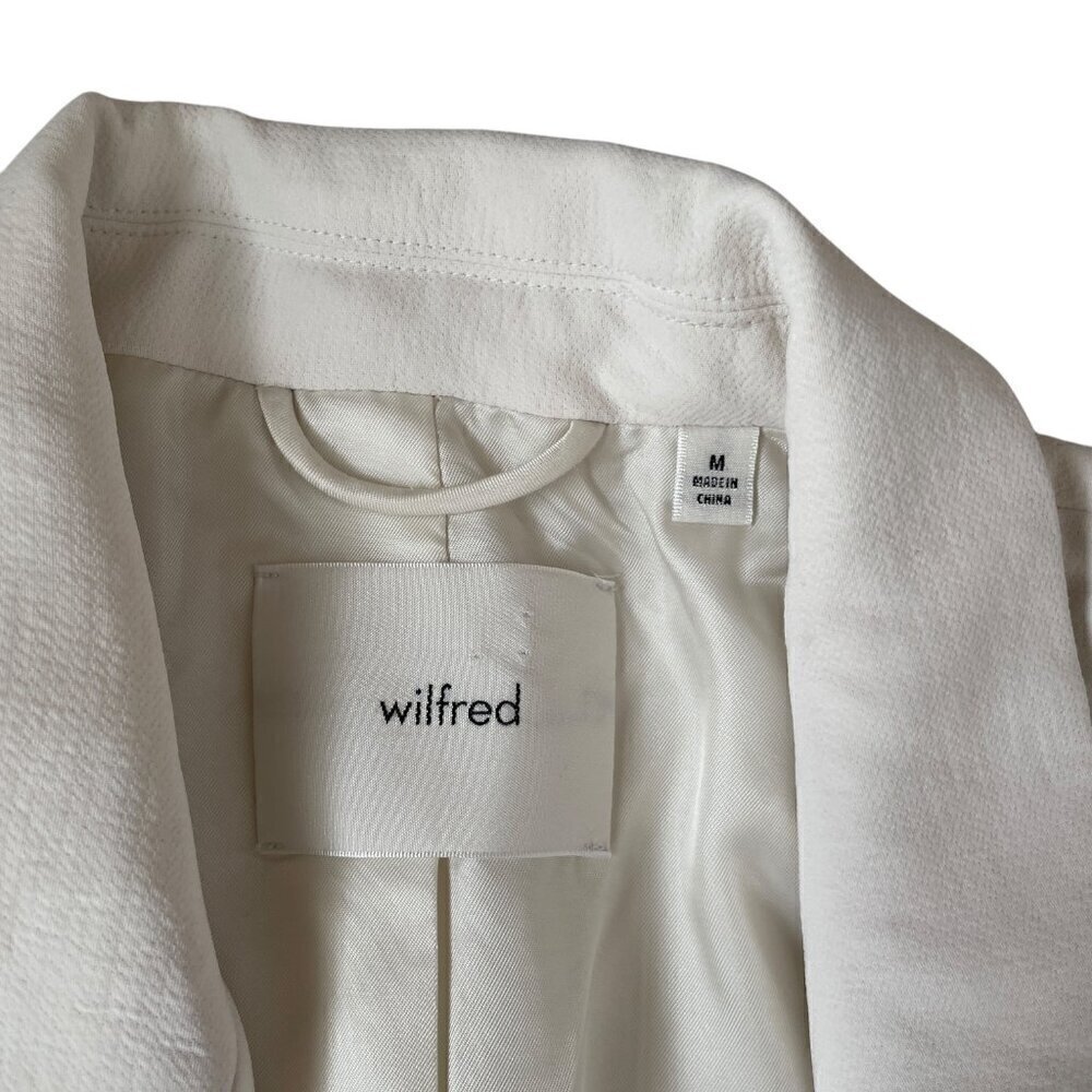 Wilfred Cherrelle Oversized Blazer Cream M Double Breasted Jacket - Picture 4 of 9